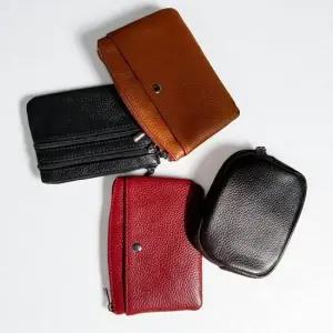 모던 레더 미니 카드 지갑 소가죽 동전지갑 4type 소가죽지갑 미니지갑 가죽지갑 소가죽