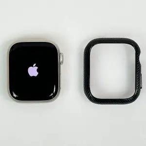 엔터콘 애플워치 탄소섬유 패턴 투명 케이스