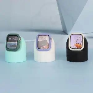 [RIZPICK]엔터콘 애플워치 원형 실리콘 충전 거치대 독