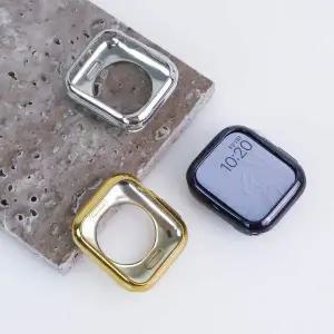 [RIZPICK]엔터콘 애플워치 투명 유광 베젤링 보호 케이스