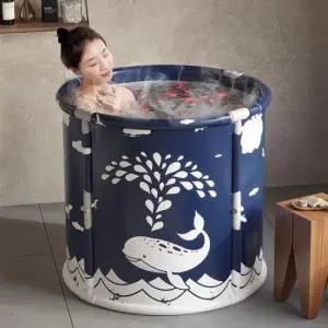 휴대용욕조 원터치 접이식 1인 욕조 간이 이동식 미니 반신욕조