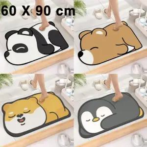 60X90 규조토발매트 미끄럼방지 빅사이즈 욕실 현관