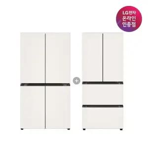 LG 디오스 오브제컬렉션 매직스페이스 냉장고+LG 디오스 김치톡톡 (T875MEE111 + Z408MEEF23)