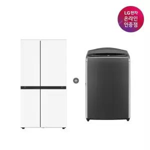 LG 디오스 AI 오브제컬렉션 냉장고 (양문형) + LG 통돌이 세탁기 (S836MQQ012 + T19MX8A)