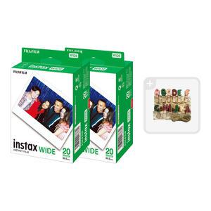 인스탁스 와이드필름4팩(40장)+알파벳집게/즉석카메라필름