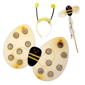 [파티공구]꿀벌날개3종세트 꿀벌 날개 3종 세트 망사 날개세트 장기자랑 파티