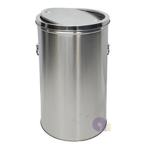 뱅뱅이스텐휴지통/80L/스윙형휴지통/스텐쓰레기통/뱅뱅이휴지통/스윙형스텐휴지통/원형스텐휴지통/국내생산