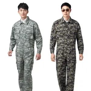 밀리터리 얼룩무니 춘추 춘하 스즈끼 상하일체형 작업복 정비복
