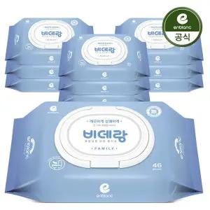[앙블랑] 화장실용 비데티슈 캡형 저자극 46매X10팩 BWC10