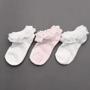 매쉬레스커즈 3켤레 국산 아동 레이스 발목 양말 세트 유아 아기 남아 여아 어린이 키즈 초등 학생 주니어