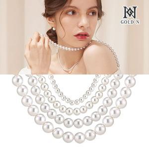 [골드앤] 14K 그레이스 진주 4mm/6mm/8mm/10mm 목걸이 (38cm/42cm/45cm)