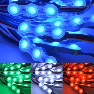 국산 LED3구모듈 RGB 50개+60W안정기+컨트롤러 세트 8.7M 간판조명 LED모듈세트 인터원