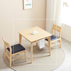 [모로] 로그 800 원목 프레임 2인 식탁 테이블 다용도 2인용식탁