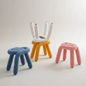 브라보가구 바바 부클레 패브릭 스툴