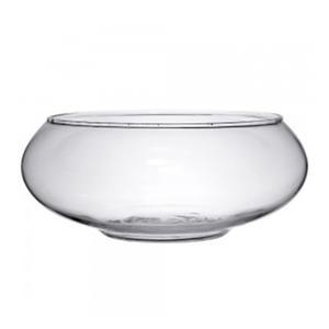 라운드 투명 유리 수반 20cm 플로팅 캔들 홀더