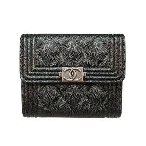 캐비어 보이 빈티지 실버 플랩 반지갑 (A80734 B01489 94305) [당일]