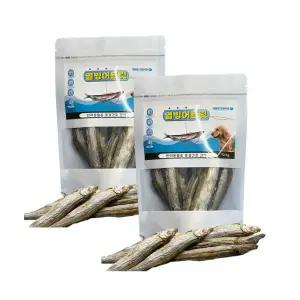 고양이 강아지 동결건조 열빙어 트릿 50g 2개 애견 개 반려묘 영양 간식 세트 바른펫식품