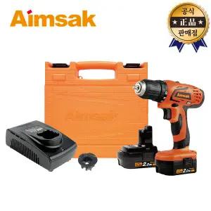 아임삭 충전드릴 AD314R 2.0ah 2베터리 14.4V AD314B 후속 충전 드라이버 드릴