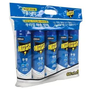 [에프킬라] 에어로졸 무향 600ml 5개 무료배송