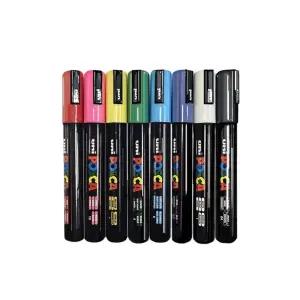 미쯔비시 유니 포스카 마카 8색 세트 PC-5M 8C 낱색 8종