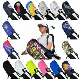 산디앤 다양한 골프 캐디백 후드 커버 PU 소재 골프백 방수 헤드 카바