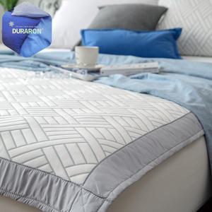 쿨 휴비스 듀라론 냉감패드 여름 침대 고정밴드 매트리스 누빔 이불패드 슈퍼싱글 퀸 킹