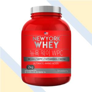 뉴욕웨이 WPC 딸기맛 2kg 단백질 보충제 프로틴 포대 유청 쉐이크 가루