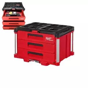 밀워키 48-22-8443 팩아웃 3단 서랍장 멀티박스 툴박스 공구함 부품함