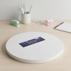 캔버스 면 천 원형 아크릴 유화 틀 판 패드 코튼 50x50cm