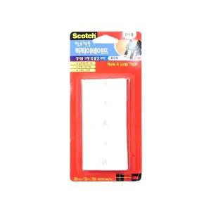 (화이트) 3M 탈부착용찍찍이테이프 2EA/강력/셀프/인테리어/테잎/벽지/거울/후크/테이프/찍찍이/벨크로