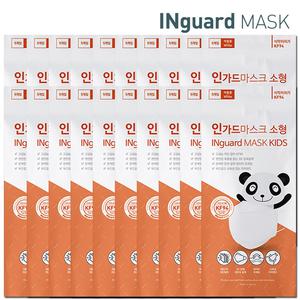 인가드 KF94 귀가편한 3D 흰색 소형 마스크 (5개입) 50장