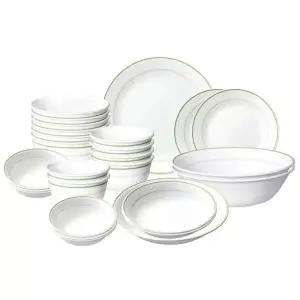 코렐 더블링 그린 세트 26P 그릇세트 홈세트 접시 식기 신혼 혼수 집들이 선물 코스트코