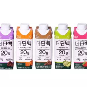 빙그레 더단백 5종 9+9 골라담기 250ml 18개 멜론 딸기 커피 카라멜 초코 단백질 프로틴 음료