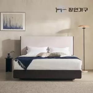 [장인가구]까르뎅차콜 패브릭 LED 호텔 평상형 침대프레임 라지킹 LK