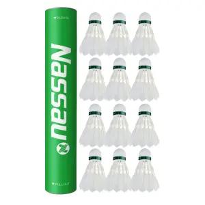 정품 낫소 배드민턴 깃털셔틀콕 NSC-701 알파 12개입 동호회 학교체육 취미 운동