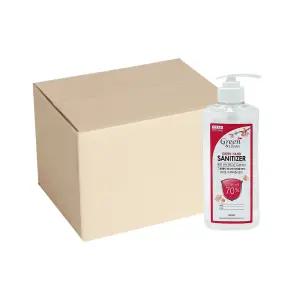 그린제약 핸드 세니타이저겔 체리블러썸향 500ml 20개 1박스 에탄올 70% 손소독제