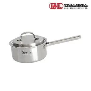 한일스텐레스 스플릿 통5중 스텐레스 IH 인덕션가능 편수냄비 16cm