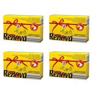 레노바 컬러 포켓 티슈 외출 옐로우 3겹 6팩 X4