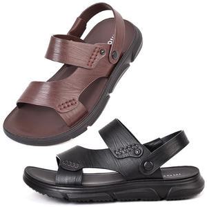 파워 소가죽 남성 정장/캐주얼 샌들 2in1 남자 여름 슬리퍼샌들