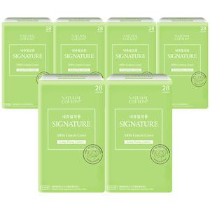 내츄럴코튼 [시그니처] 롱 팬티라이너 28Px6팩