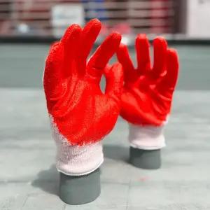 반코팅장갑 빨간반코팅 100켤레 적코팅 13G 야무지개