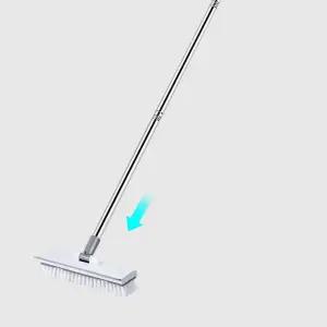 바닥 청소솔 스퀴지 틈새 2in1 욕실 밀대/청소/바닥솔/브러쉬/긴부러쉬/청소용/화장실/쇠브러쉬/청소용솔