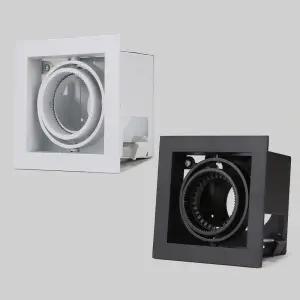 MR-16 멀티1구 매입형 타공 100x100 사각 등기구 천장 천장등 매입천장등 매입등설치 천정등 침실벽등