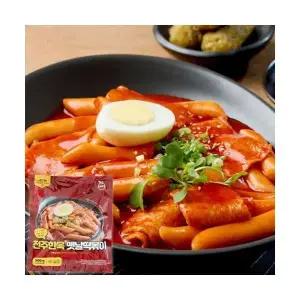 2팩 전주한옥 옛날떡볶이 추억의 밀 떡볶이 500g+500g 옛날,분식집 그맛 그대로!