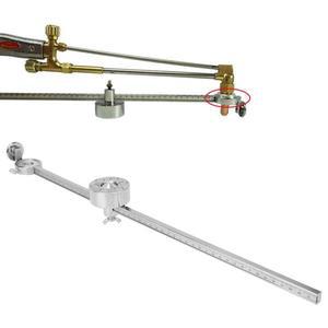 토치 나침반 롤러 가이드 스테인레스 스틸 산소 용접 절단 도구 액세서리, 체중계 눈금자 포함, G01-100 적