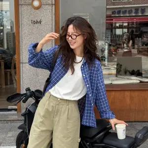 [메이블루]데이린 무드 체크셔츠