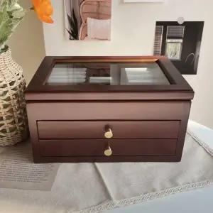 원목 보석함 악세사리보관함 귀걸이 목걸이 반지 정리함 주얼리박스 케이스 2단