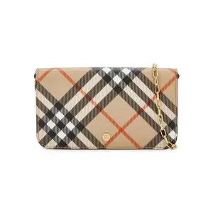 [버버리] 여성 체인 스트랩 샌드 숄더백 8095123