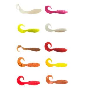 [버클리] 걸프 스위밍 뮬렛 4인치 10개입 글럽 웜 RD 레드