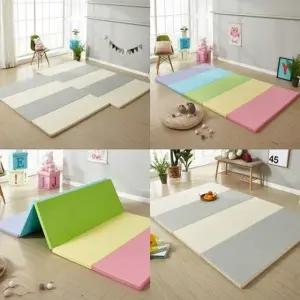 [4단 100x200] 4cm 층간소음매트 유아 놀이 폴더 매트